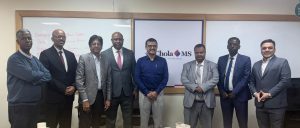 Exposure Visit to the head office of Chola MS Insurance, wherein the team had a brief discussion with the CTO on the latest digitalisation strategies held in Chennai - India dated 23rd February 2026 for the Senior Management Team of Leading Insurance company from Africa